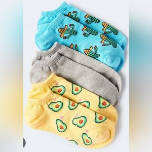 Avocado Ankle 3-Pack Socks